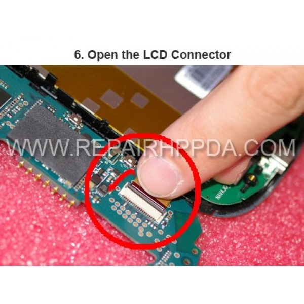 6 Open the LCD Connector