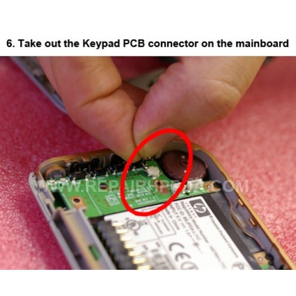 6 Take out the Keypad PCB Connector